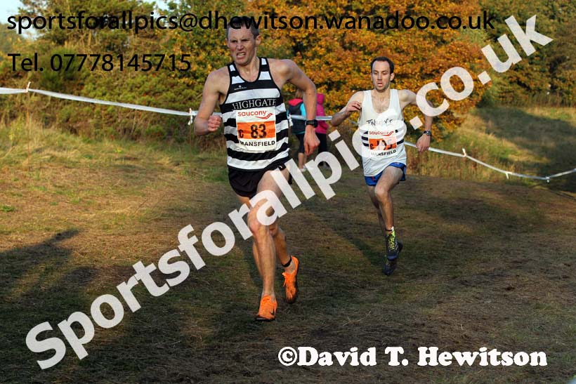 Senior men, National Cross Country Relays, Berry Park, Mansfield. Photo: David T. Hewitson/Sports for All Pics